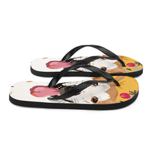 Load image into Gallery viewer, Yellow &quot;BB&quot; Dog Flip-Flops