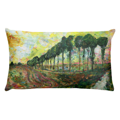 Veneto, Italy Landscape acrylic painting single-sided cushion