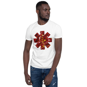 Red Hot Chili Pepper Star Splattered Paint Short-Sleeve Unisex T-Shirt