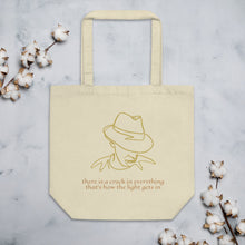 Load image into Gallery viewer, LEONARD COHEN &quot;There is a crack in everything&quot; Eco Tote Bag