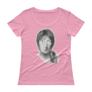 JOHN LENNON "IMAGINE" Ladies' Scoopneck T-Shirt