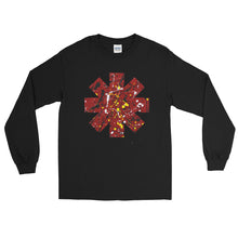 Load image into Gallery viewer, Red Hot Chili Pepper Star Splattered Paint Long Sleeve Shirt