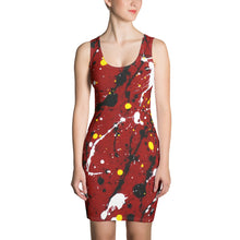 Load image into Gallery viewer, Abstract Red Dress