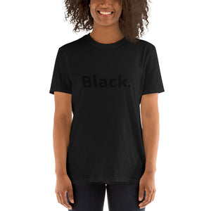 Black word Short-Sleeve Unisex T-Shirt