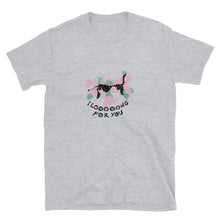 Load image into Gallery viewer, Doggie &#39;I long for you&#39; handwritten quote Short-Sleeve Unisex T-Shirt