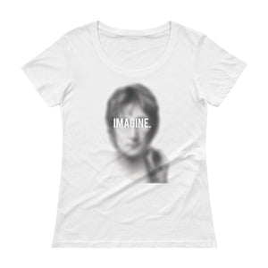 JOHN LENNON "IMAGINE" Ladies' Scoopneck T-Shirt