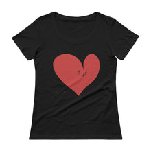 Load image into Gallery viewer, Your Love and Me Red Heart Ladies&#39; Scoopneck T-Shirt