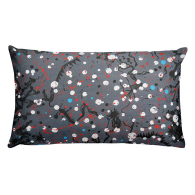 Abstract Grey Double-sided Cushion