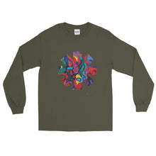 Load image into Gallery viewer, Red Hot Chili Pepper Star Abstract Red Long Sleeve Shirt
