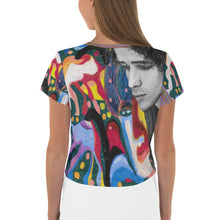 Load image into Gallery viewer, Jeff Buckley &quot;Forget Her&quot; All-Over Print Crop Tee