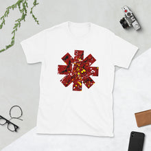 Load image into Gallery viewer, Red Hot Chili Pepper Star Splattered Paint Short-Sleeve Unisex T-Shirt