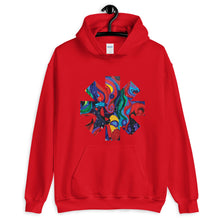 Load image into Gallery viewer, Red Hot Chili Pepper Star  Abstract Red Painting Unisex Hoodie
