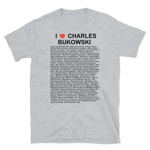 I Heart Charles Bukowski Short-Sleeve Unisex T-Shirt