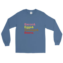 Load image into Gallery viewer, Bacon &amp; Eggs &amp; Sausages &amp; Beans Long Sleeve T-Shirt