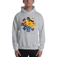 Load image into Gallery viewer, Red Hot Chili Pepper Abstract Yellow Unisex Hoodie