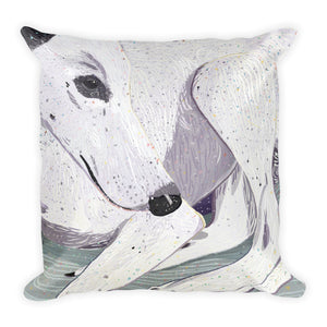 Lady, The Greyhound Dog Single-sided Cushion
