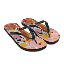 Load image into Gallery viewer, Pink &quot;BB&quot; Dog Flip-Flops