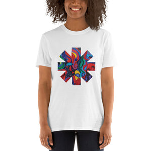 Red Hot Chili Pepper Star  Abstract Red Painting Short-Sleeve Unisex T-Shirt