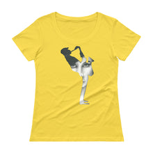 Load image into Gallery viewer, AMY WINEHOUSE Jazz Saxophone Ladies&#39; Scoopneck T-Shirt