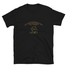 Load image into Gallery viewer, LEONARD COHEN &quot;I love your body and your spirit and your clothes&quot; Line Drawing Short-Sleeve Unisex T-Shirt