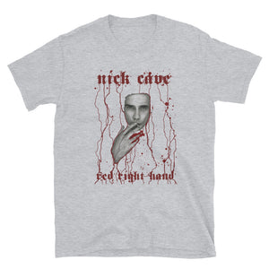 NICK CAVE Dripping Blood Red Right Hand Short-Sleeve Unisex T-Shirt