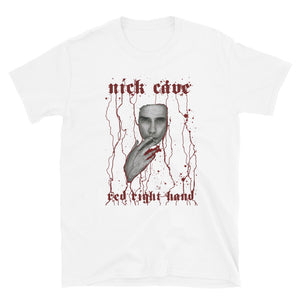 NICK CAVE Dripping Blood Red Right Hand Short-Sleeve Unisex T-Shirt